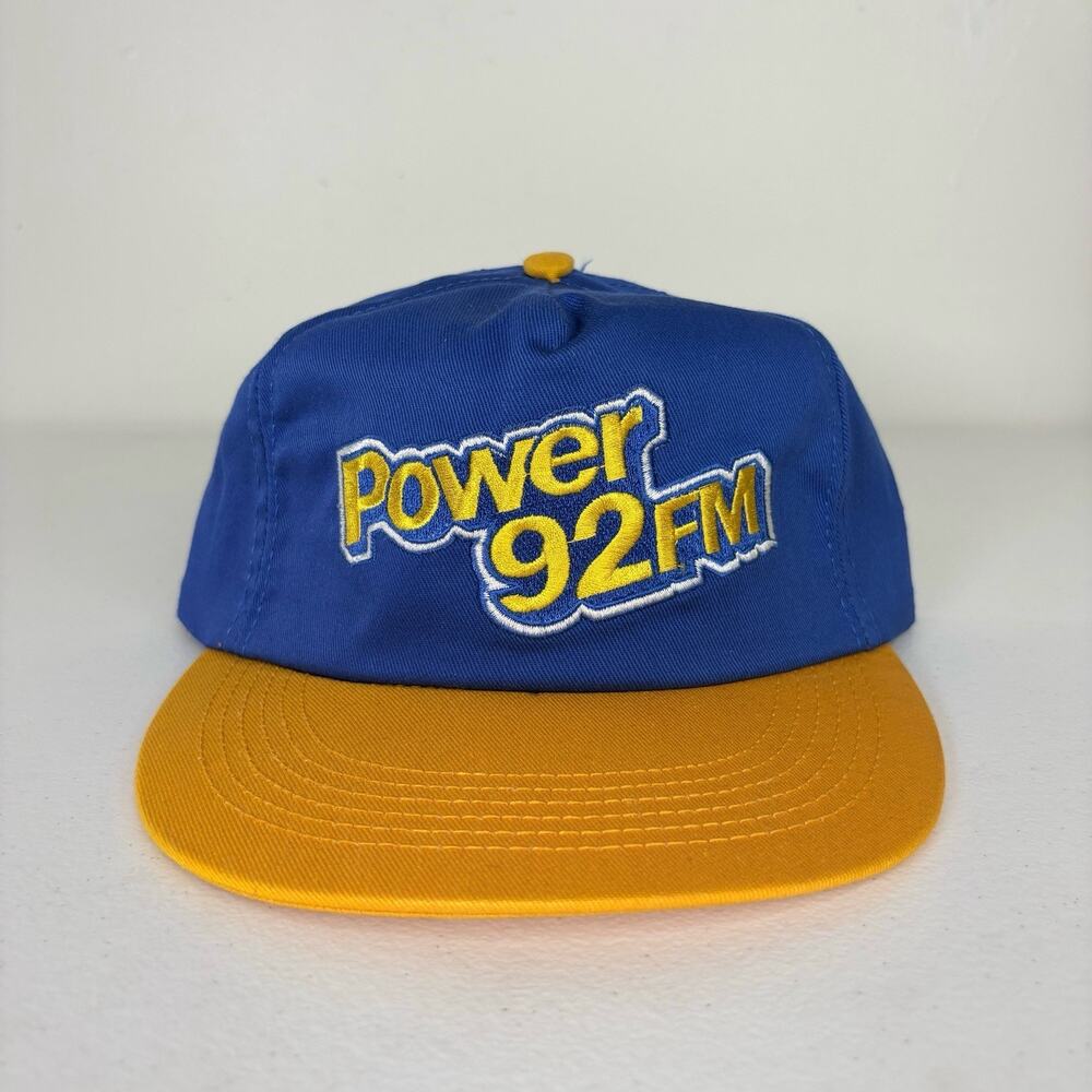 Vintage Power 92 FM Hat Blue Phoenix Arizona Hip Hop R&B Radio Station 90s USA